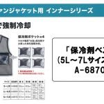 マキタ(makita) 保冷剤ベスト 5L～7Lサイズ対応 充電式ファンジャケット用 A-68703