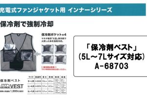 マキタ(makita) 保冷剤ベスト 5L～7Lサイズ対応 充電式ファンジャケット用 A-68703