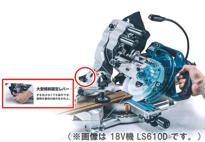 マキタ(makita) LS001GZ 40Vmax 充電式スライドマルノコ 165mm 【徹底