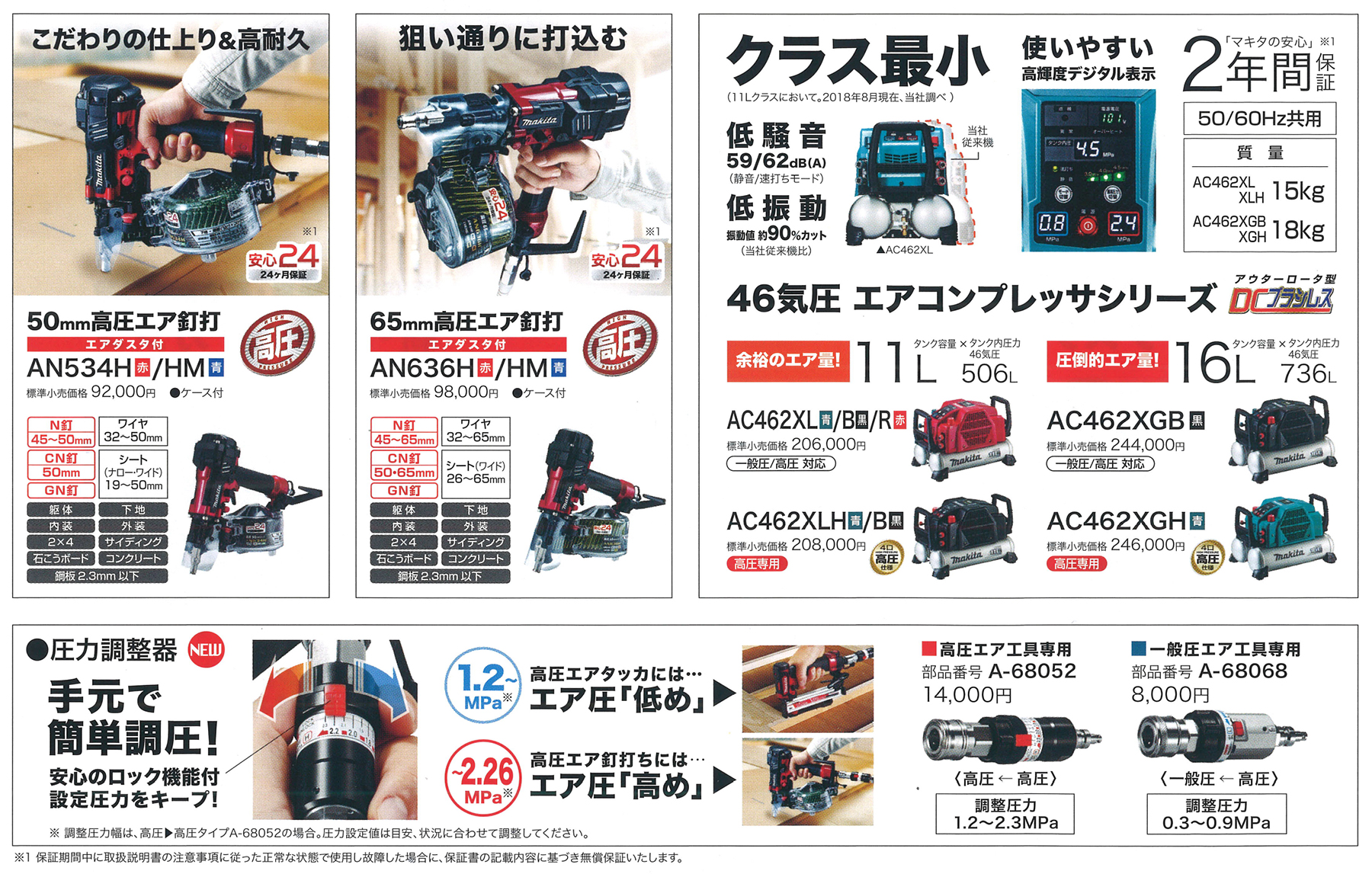 マキタ(makita) 高圧エア釘打機 90mm (赤) 24ヶ月保証 AN936H_別販売品_2