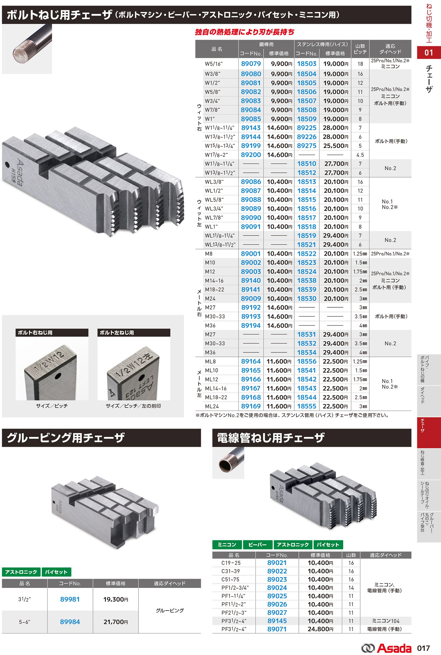 アサダ(Asada) ビーバー25 50 80 100_カタログ_4