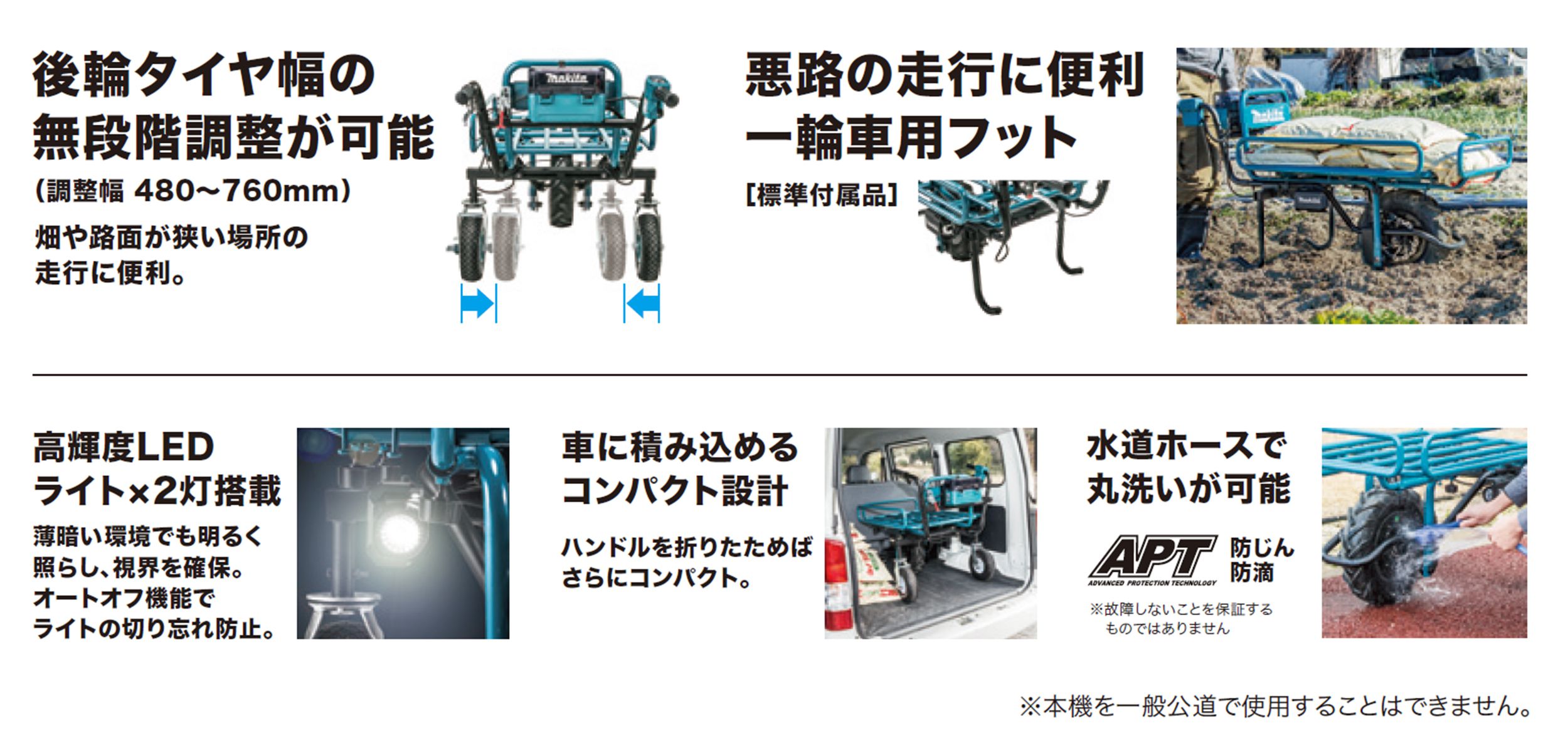 マキタ(makita) 充電式運搬車 18V 本体のみ CU180DZ_カタログ_7