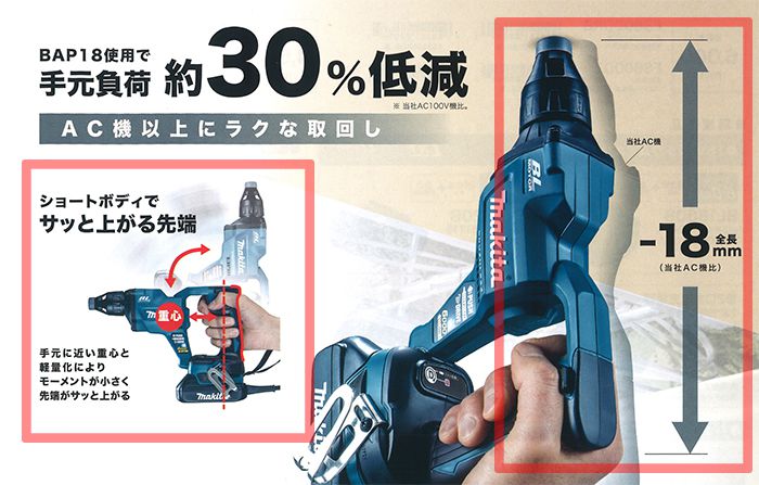 マキタ(makita) 充電式スクリュードライバ [6000回転モデル] 18V 6.0Ah 黒(ブラック) FS600DRGB_説明_6