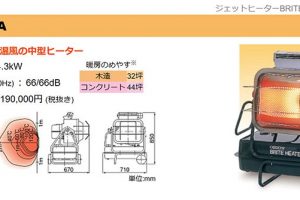 オリオン機械(ORION) ジェットヒーターBRITE 赤外線暖房機 HR220A_画像_2