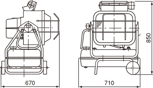 オリオン機械(ORION) ジェットヒーターBRITE 赤外線暖房機 HR220A_説明_5