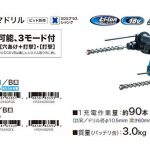 マキタ(makita) 充電式ハンマドリル (SDSプラスシャンク) 24mm 18V 6.0Ah HR244DRGX_アイキャッチ画像