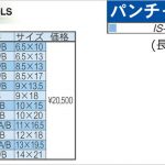 育良精機 ( イクラ / IKURA ) IS-18P用 パンチャー 替え刃 (長穴)