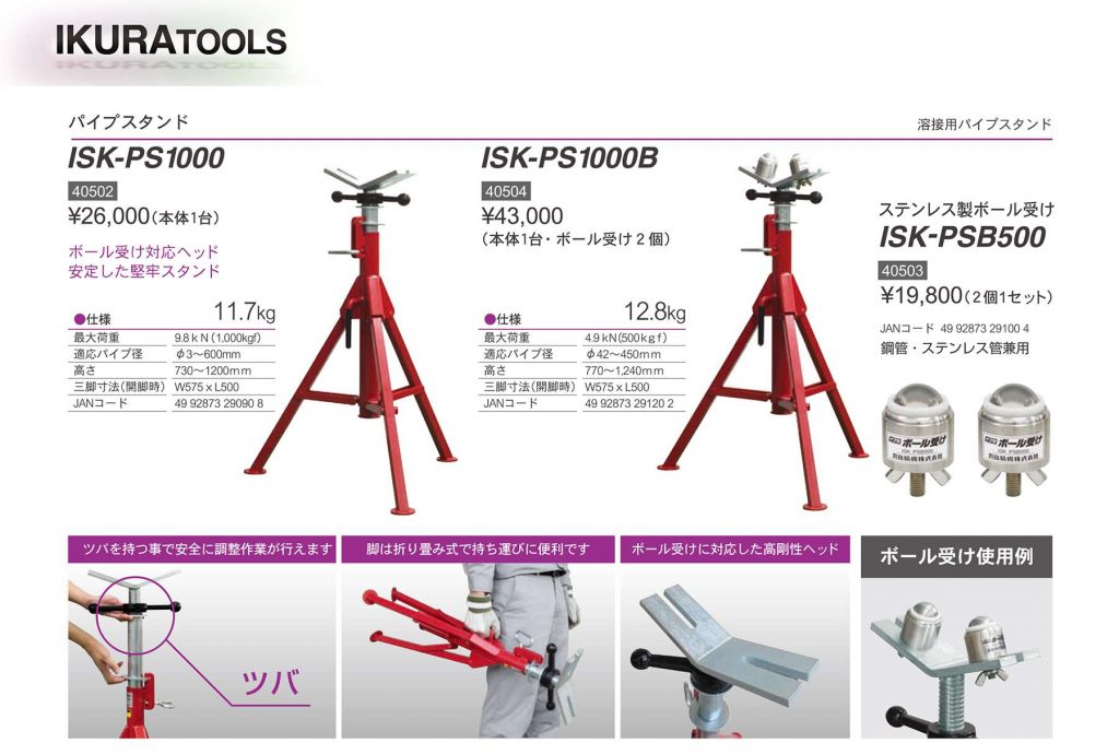 ウェルドローラー ISK-WR125E 40510 | イクラ (育良) 「パイプの溶接