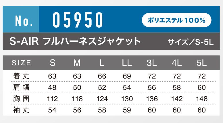 リンクサス(LINXAS) 05950 空調服 S-AIR フルハーネスジャケット_各部仕様