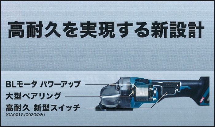 「高耐久を実現する新設計」