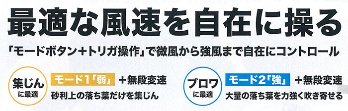 「２つのモード切替」