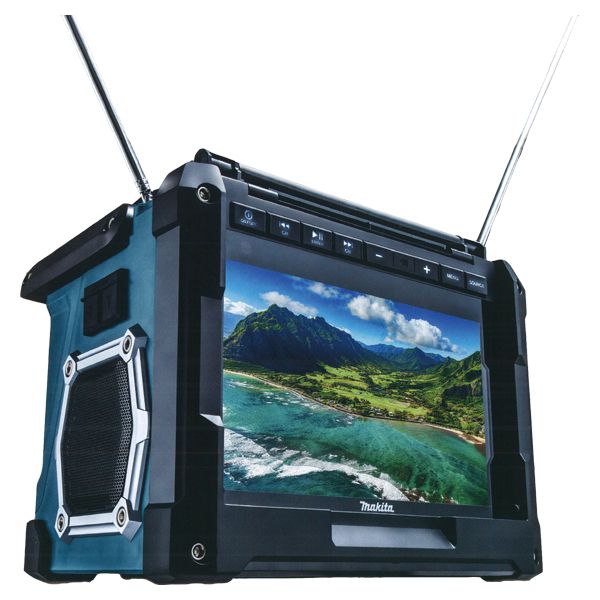 ☆美品☆makita マキタ 充電式ラジオ付きテレビ TV100 現場用ラジオ付きテレビ 62493