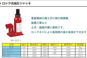 マサダ(masada) ロック式油圧ジャッキ