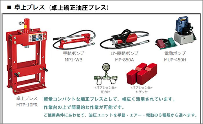 マサダ(masada) 卓上矯正油圧プレス | クニハモブログ