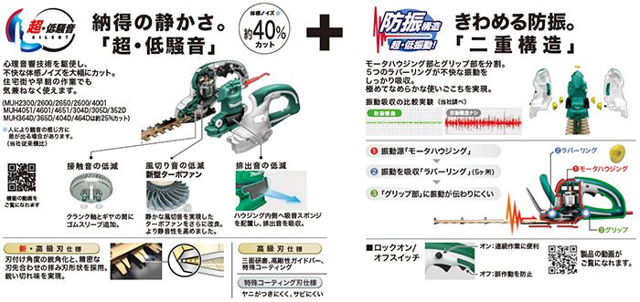 マキタ(makita) MUH3652 生垣バリカン 360mm 送料無料【解説シリーズ 