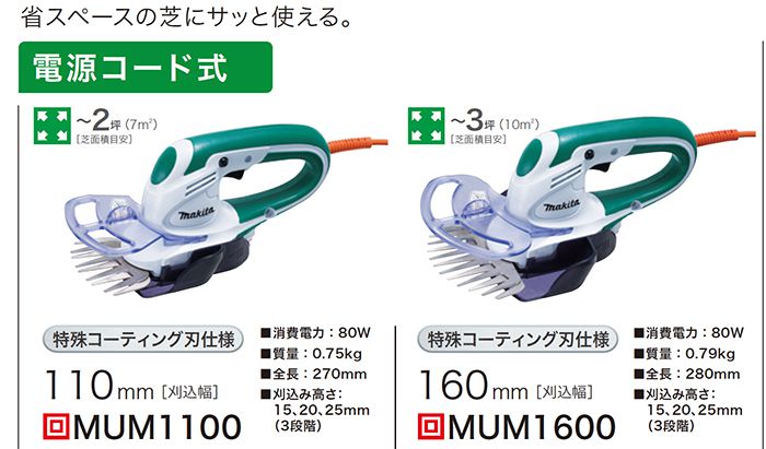 マキタ(Makita) 芝生バリカン 特殊コーティング刃 刈幅110mm MUM1100 - 2