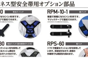 藤井電工 ツヨロン 背当てパッド ハーネス型安全帯用オプション部品 RPS-10_アイキャッチ画像