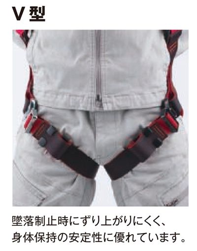 藤井電工 レヴォハーネス(REVOハーネス) 【ダブルランヤード付きタイプ】(SRリトラ)[Mサイズ] TH-508-2TR93SV-OT-2R23_説明_5
