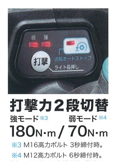 マキタ(makita) 充電式インパクトレンチ TW181DRFX TW181DZ_説明_7