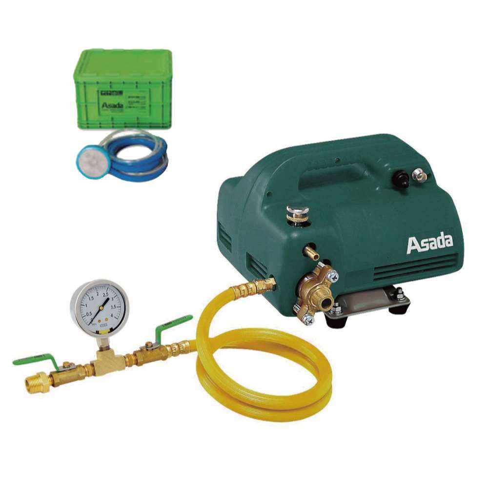 配管漏水テスト・電動テストポンプ・コンプレッサ