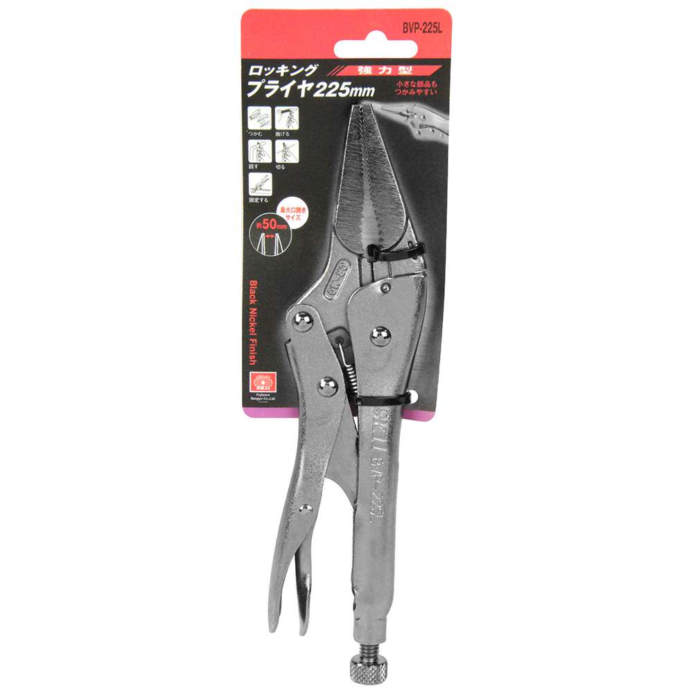 藤原産業 SK11 ロッキングプライヤー BVP-225L - 工具通販クニモトハモノ (国本刃物) 藤原産業 SK11 ロッキングプライヤー BVP-225L - 工具通販クニモトハモノ (国本刃物)