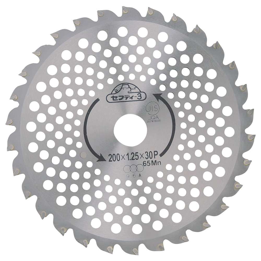藤原産業 セフティ 3 草刈用チップソー 200mmx30p Jis 工具通販クニモトハモノ 国本刃物