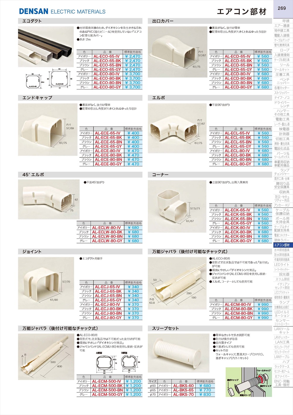 デンサン エコダクト AL-ECO-65-BN 給湯設備
