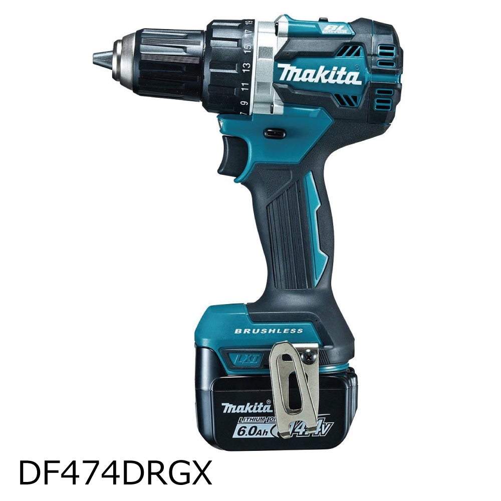 HOT最新作⑤新品 マキタ DF474DRGX 14.4V-6.0Ah 防塵防滴ブラシレスドライバドリル 青 新品 本体