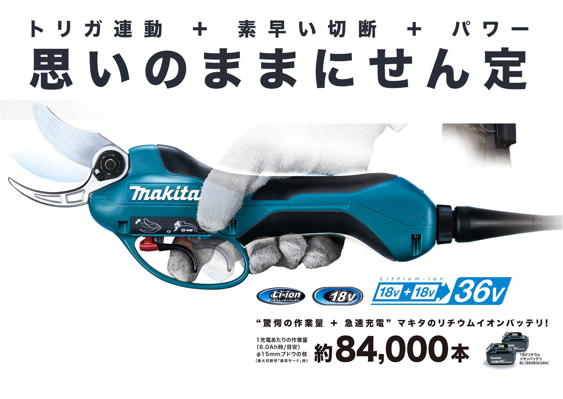 マキタ UP180DZK 18V 充電式せん定ハサミ Yahoo!フリマ（旧）+