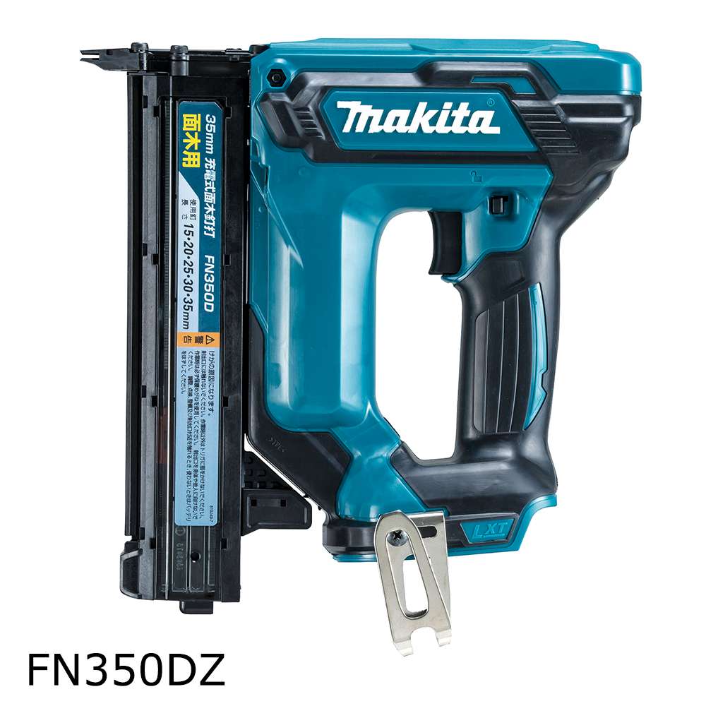 ☆美品☆makita マキタ 35mm 18V 充電式面木釘打 FN350DRG バッテリー(18V 6.0Ah) 充電器 ケース付き リフォーム工 65251