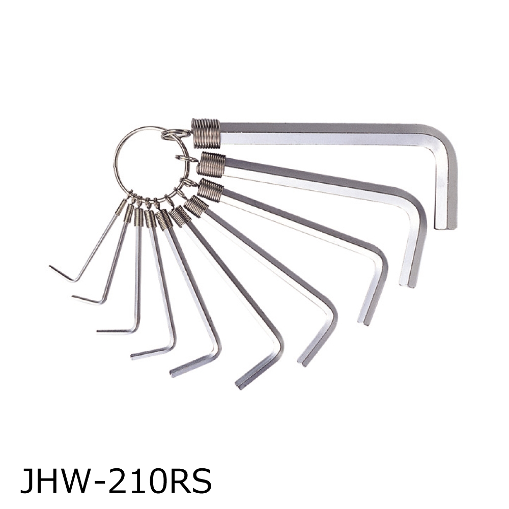 マーベル リング型六角棒スパナセット 特殊合金鋼 8本組 JHW-108RS〜10本組 JHW-210RS 工具通販クニモトハモノ (国本刃物)