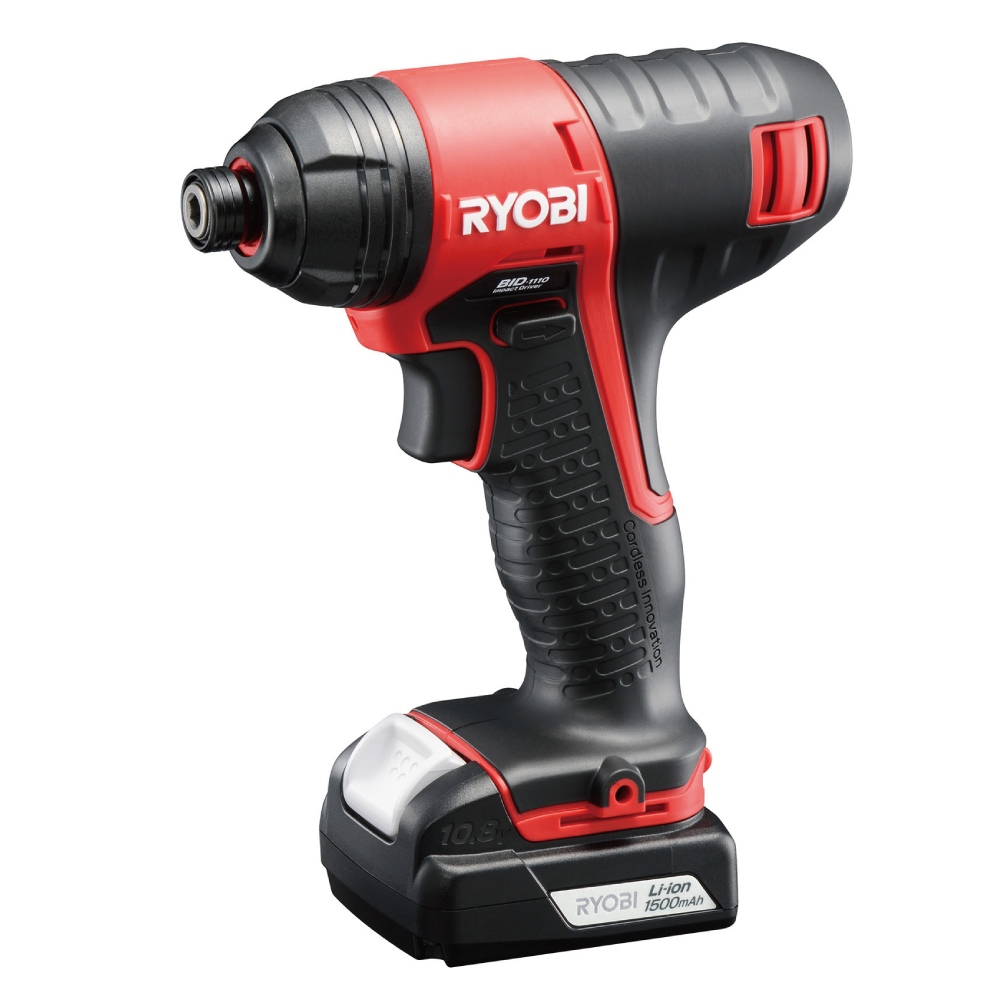 RYOBI リョービ 充電式インパクトドライバ bc-1204 BID-1 228 レッド 充電器 ジャンク品 Ｙ - 工具、DIY用品