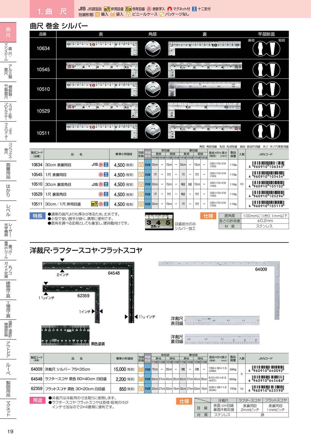 2022新発 シンワ測定 フラットスコヤ 黒色 ３０×２０cm 白目盛 62359 discoversvg.com