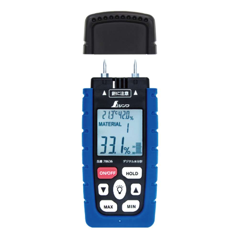 シンワ デジタル水分計 木材用 工具通販クニモトハモノ 国本刃物